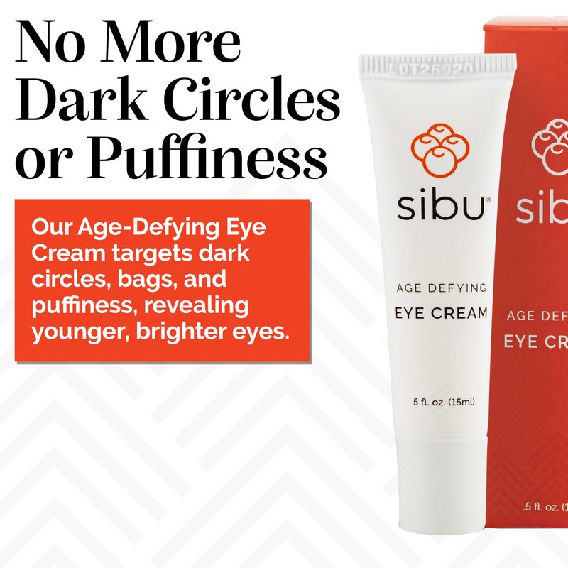 sibu Age-Defying Eye Cream, Made with Premium Himalayan Sea Buckthorn & Hyaluronic Acid (0.5 oz) – Smooths Eye Wrinkles & Reduces Puffiness