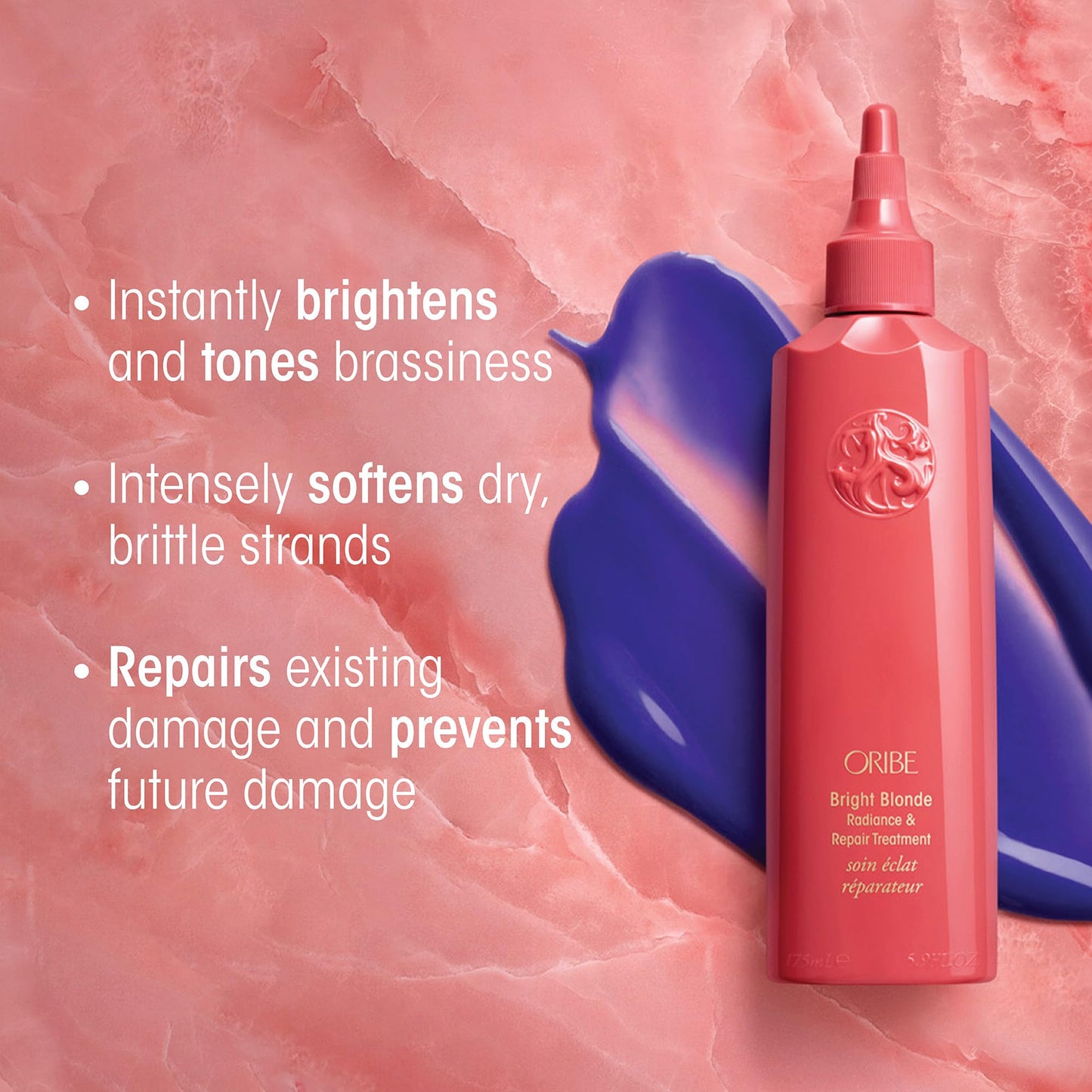 Oribe Bright Blonde Radiance & Repair Treatment - Tones Brassiness - 5.9oz