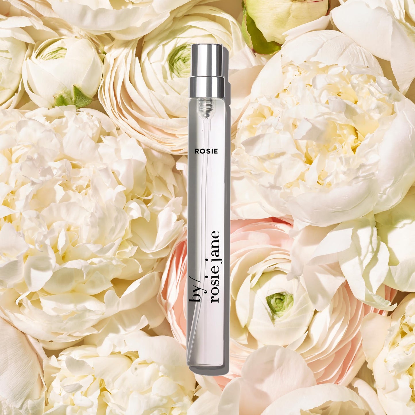 By Rosie Jane Travel Perfume Spray (Rosie) - Clean Perfume for Women - Non-Toxic Body Mist with Notes of White Musk & Sweet Rose - Paraben, Sulfate & Phthalate Free (10ml)