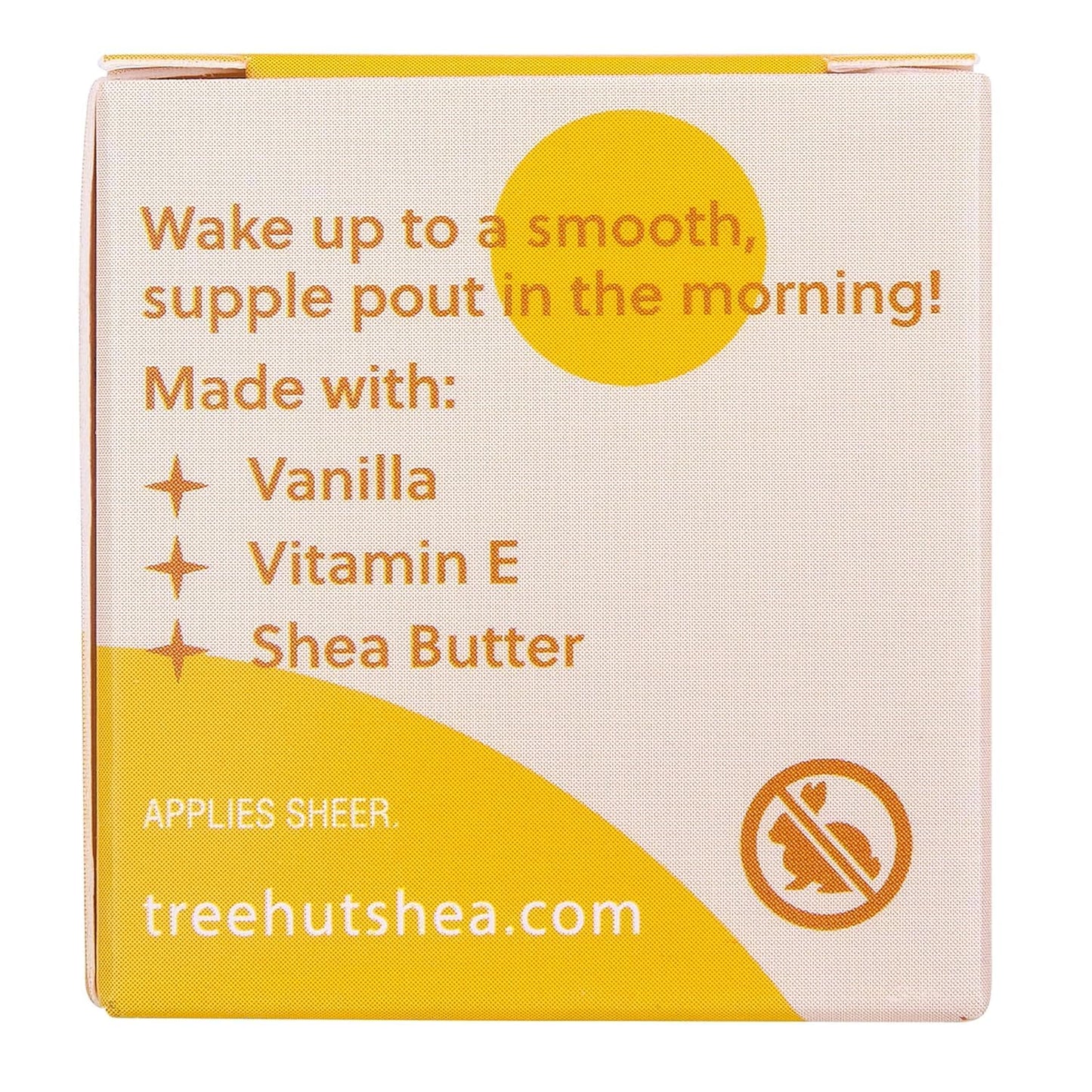 Tree Hut Vanilla Overnight Lip Mask, Hydrating & Moisturizing Lip Treatment with Shea Butter, Vitamin E, Nourishing Lip Care for Soft, Smooth Lips, Overnight Lip Repair Balm, 0.6 oz