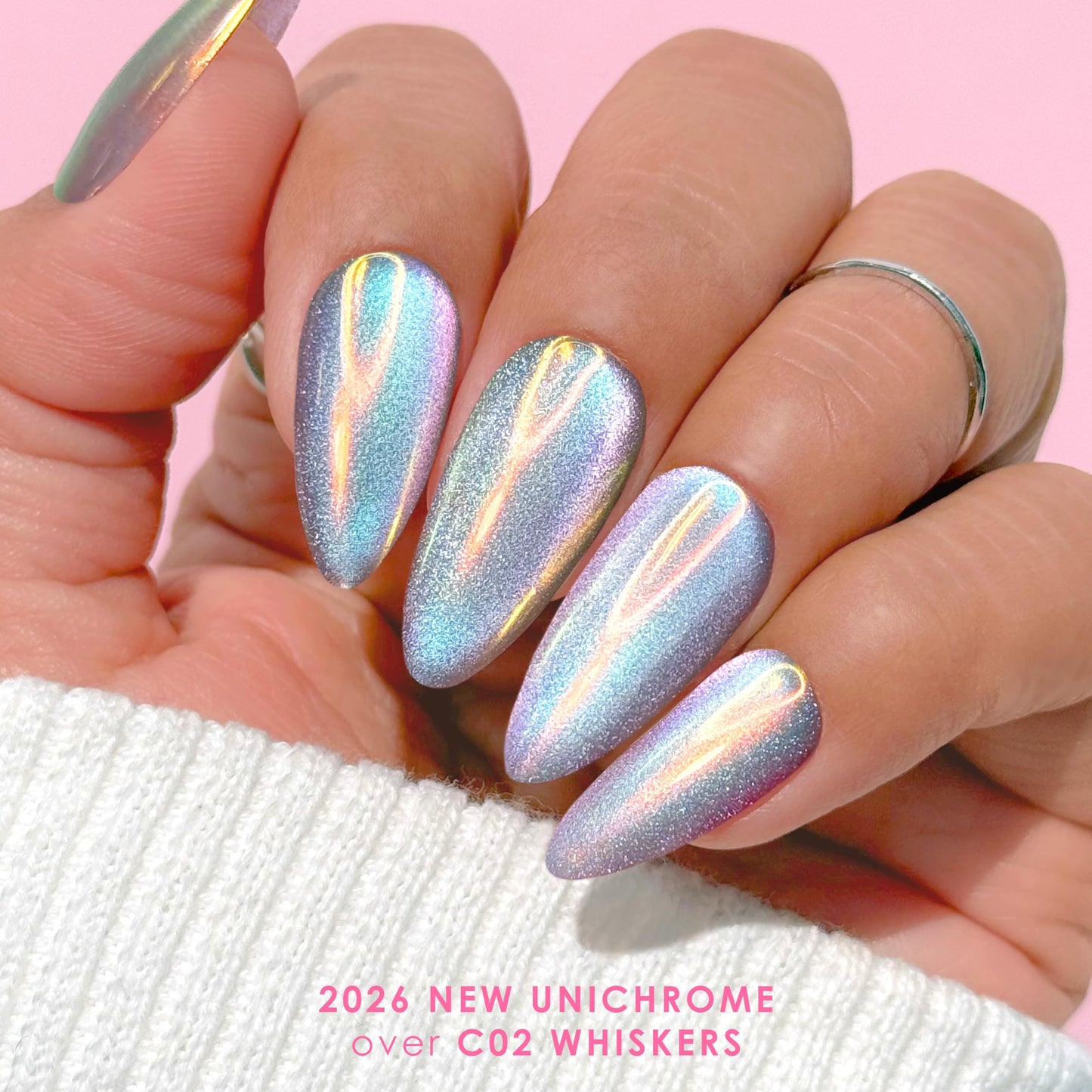 Daily Charme Aurora Unicorn Mermaid Nail Chrome Powder (Aurora) 1g, Pearlescent Nail Art Decoration, Home DIY/Nail Salon Manicure