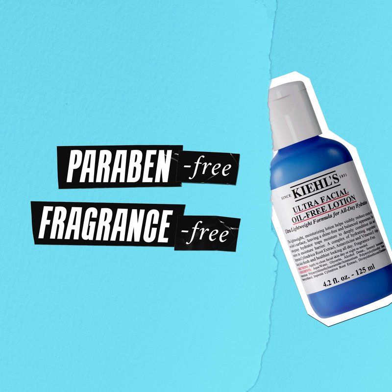 Kiehl's Ultra Facial Oil-Free Lotion, Lightweight Moisturizer for Oily to Normal Skin, Visibly Reduces Excess Oil, with Glacial Glycoprotein & Vitamin E, Paraben-free, Fragrance-free - 4.2 fl oz