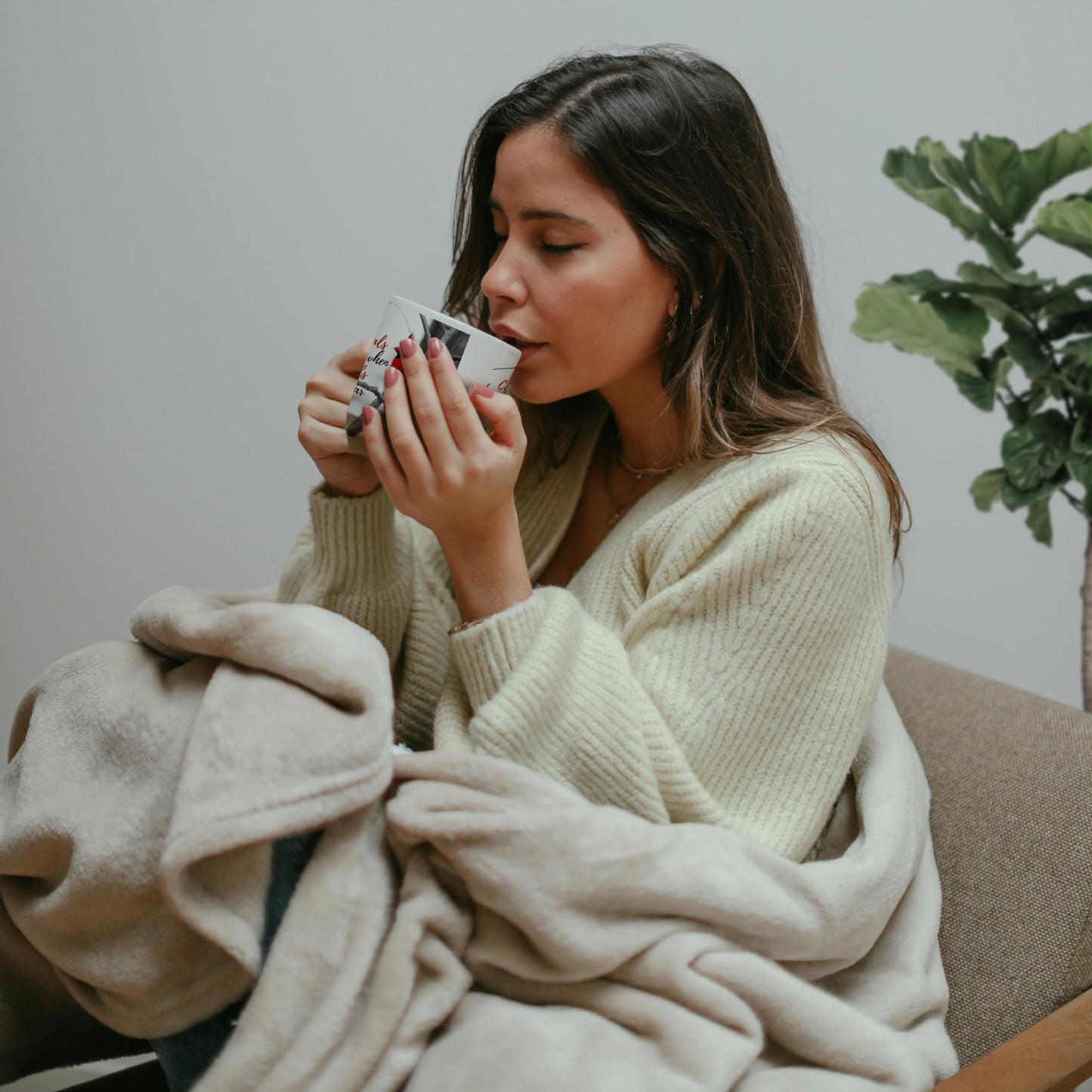 3dRose mug_163810_1 Keep Calm and Happy Hanukkah, Blue Ceramic Mug, 11-Ounce