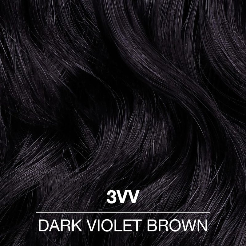COLORCHARM Demi Permanent Hair Color, 3VV Dark Violet Brown, Gloss, Refresh & Tone, 2 Fl Oz