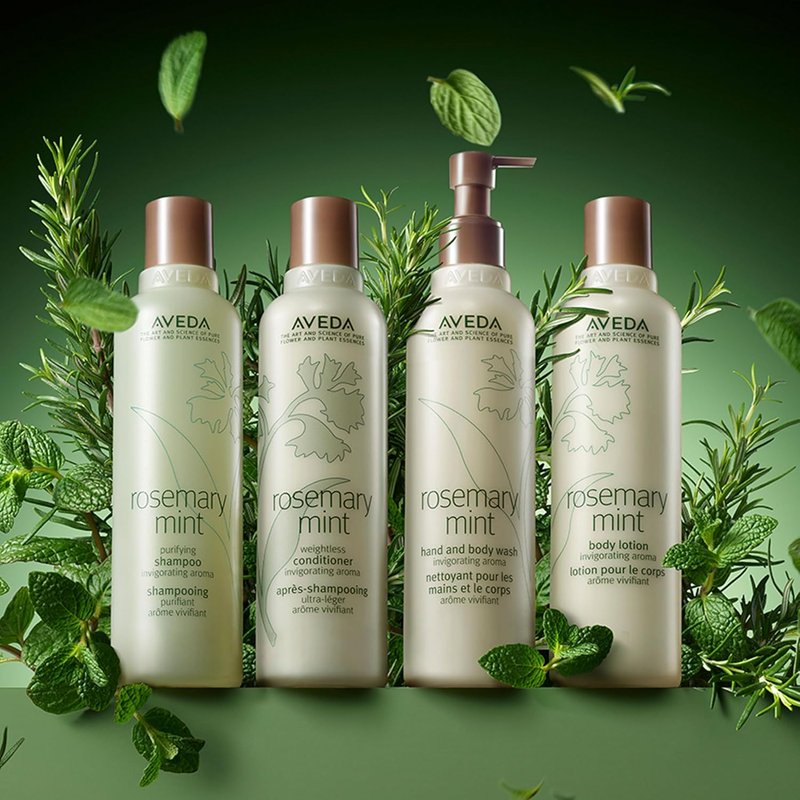 Aveda Rosemary Mint Body Lotion - Lightweight Cooling Formula with Menthol | Invigorating Organic Peppermint & Rosemary Aroma
