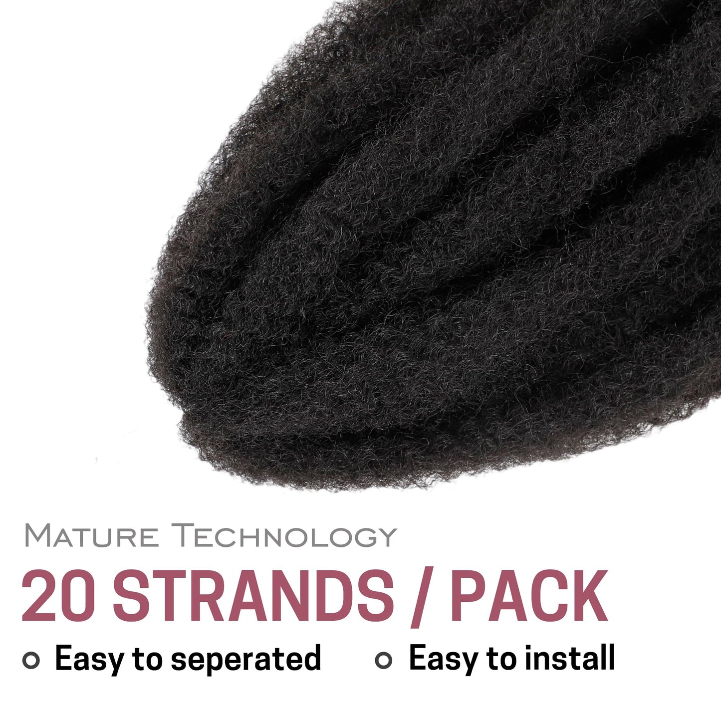 Marley Twist Braiding Hair 8 Packs Marley Twist Hair Cuban Twist Hair 24 Inch Afro Kinky Curly Twist Crochet Hair Cuban Twist Soft and Natural Hair 1B Black (1B, 30inch)
