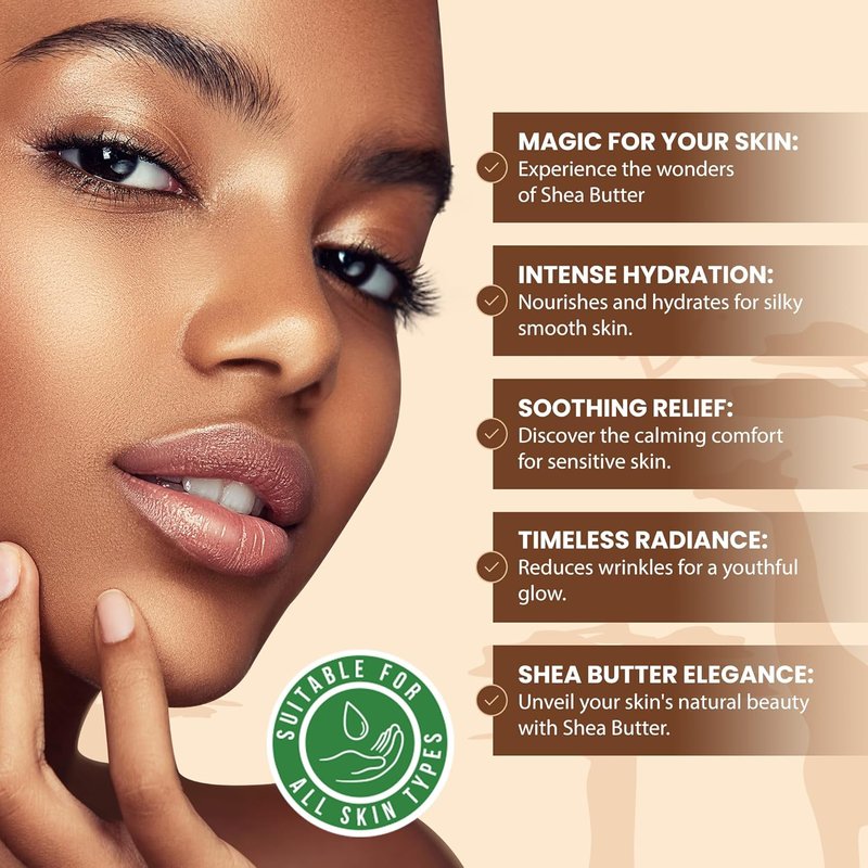 Raw African Shea Butter - 100% Pure Natural Unrefined | 32 oz. Bulk for Moisturizing Skin, Hair & DIY Projects