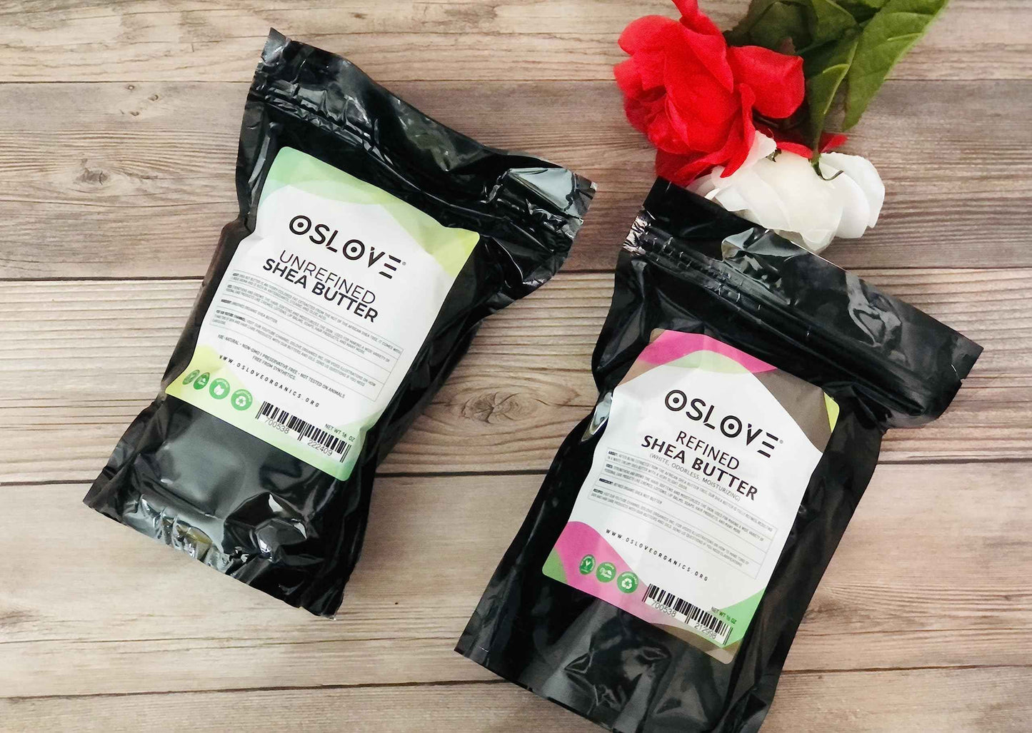 Oslove Organics Organic Unrefined Shea Butter 1 LB - African,100% Pure, Non-GMO, Fresh, Rich and Creamy | Use for Body/Hair moisturizing butters, Lip balms, soap base, salves and deodorants