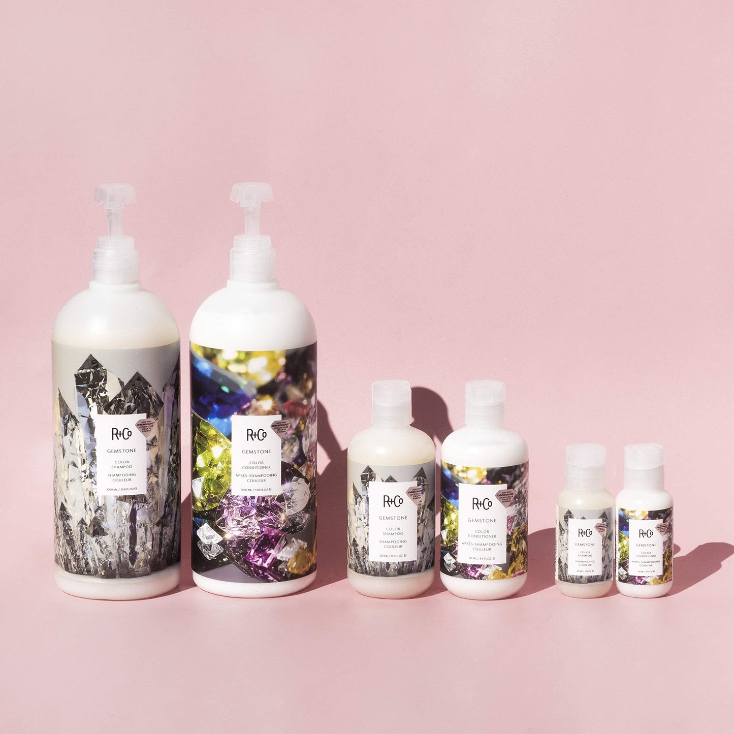 R+Co Gemstone Color Shampoo | Frizz Control, Repairs + Preserves Hair Color | Vegan + Cruelty-Free | 2 Oz