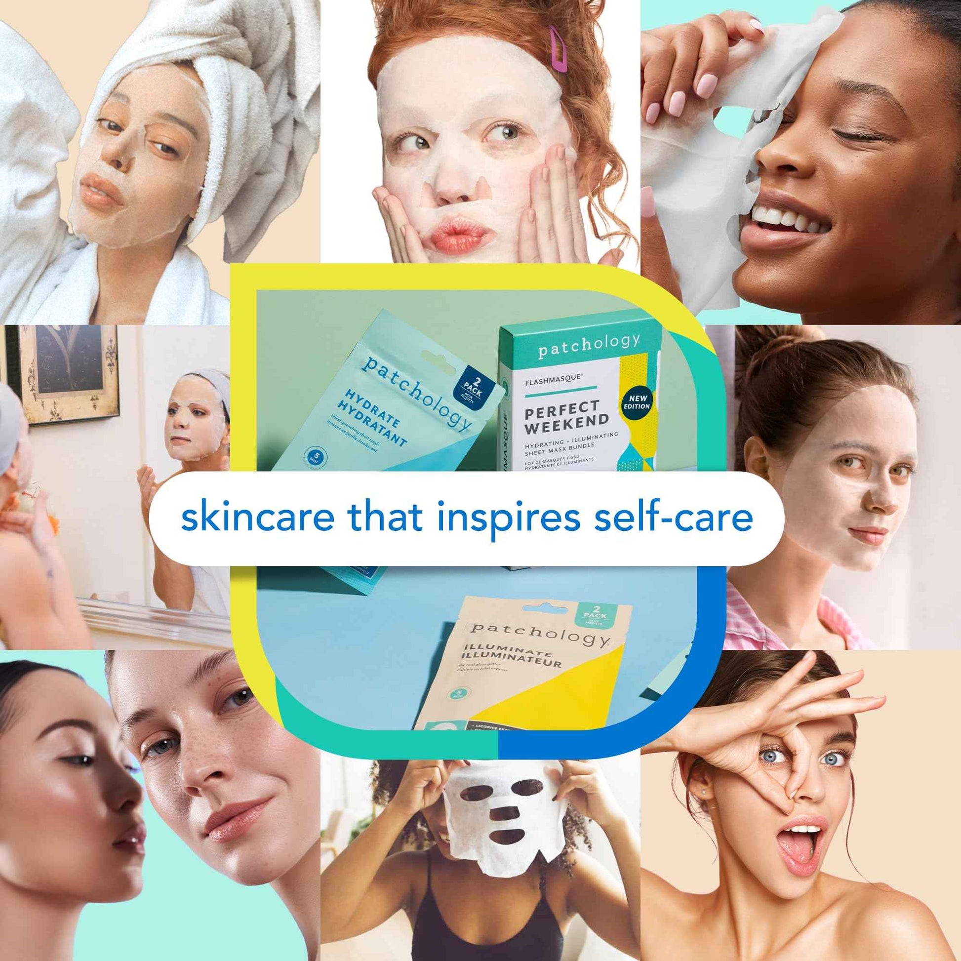 Patchology Hydrating Sheet Masks - Weekend Travel Skincare Essentials - Hyaluronic Acid Masks with Revitalizing Serum, Licorice Root Extract Skincare - Ultimate Hydration & Radiance (4 Masks)