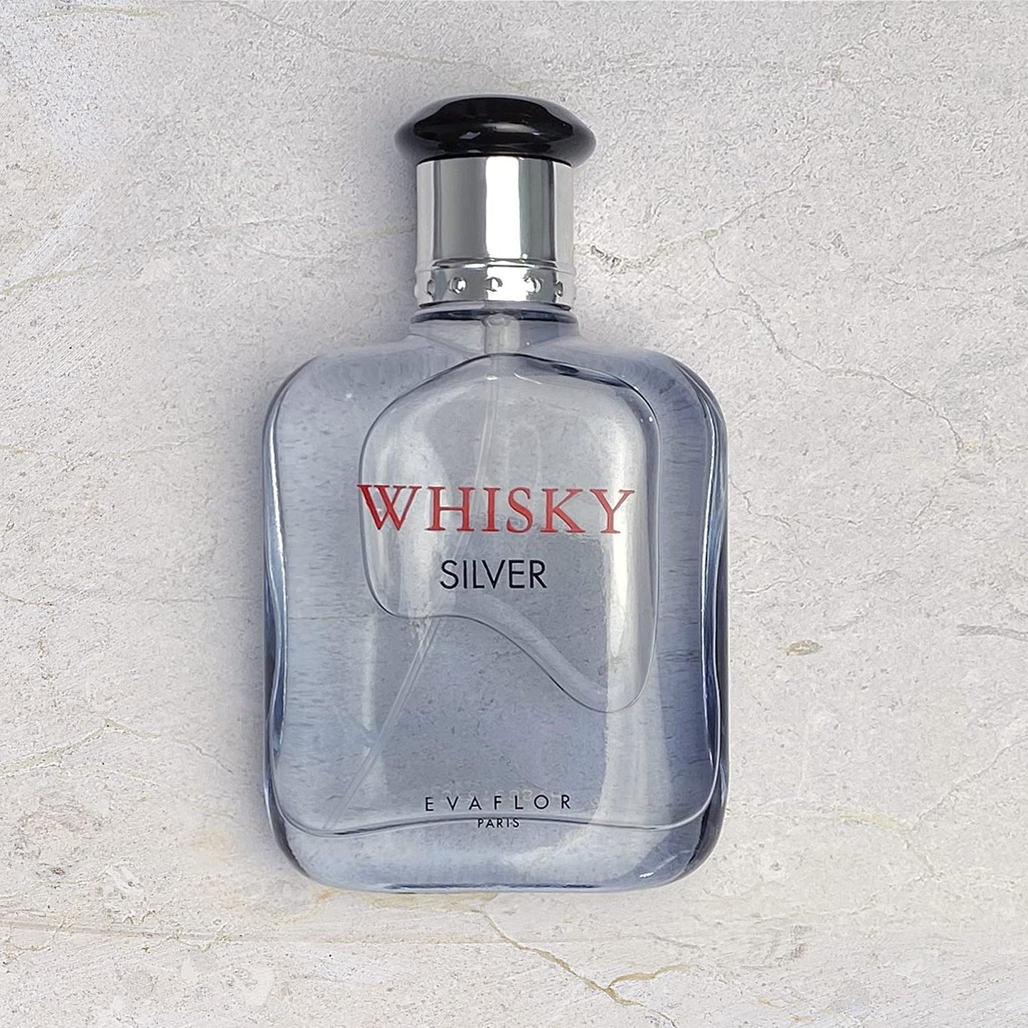 WHISKY SILVER Eau de Toilette for Men – Magnetic and Unique Scent with Verbena, Violet and Marine Notes – For the Unforgettable Man – Made in France by EVAFLORPARIS – 3.4 Fl Oz