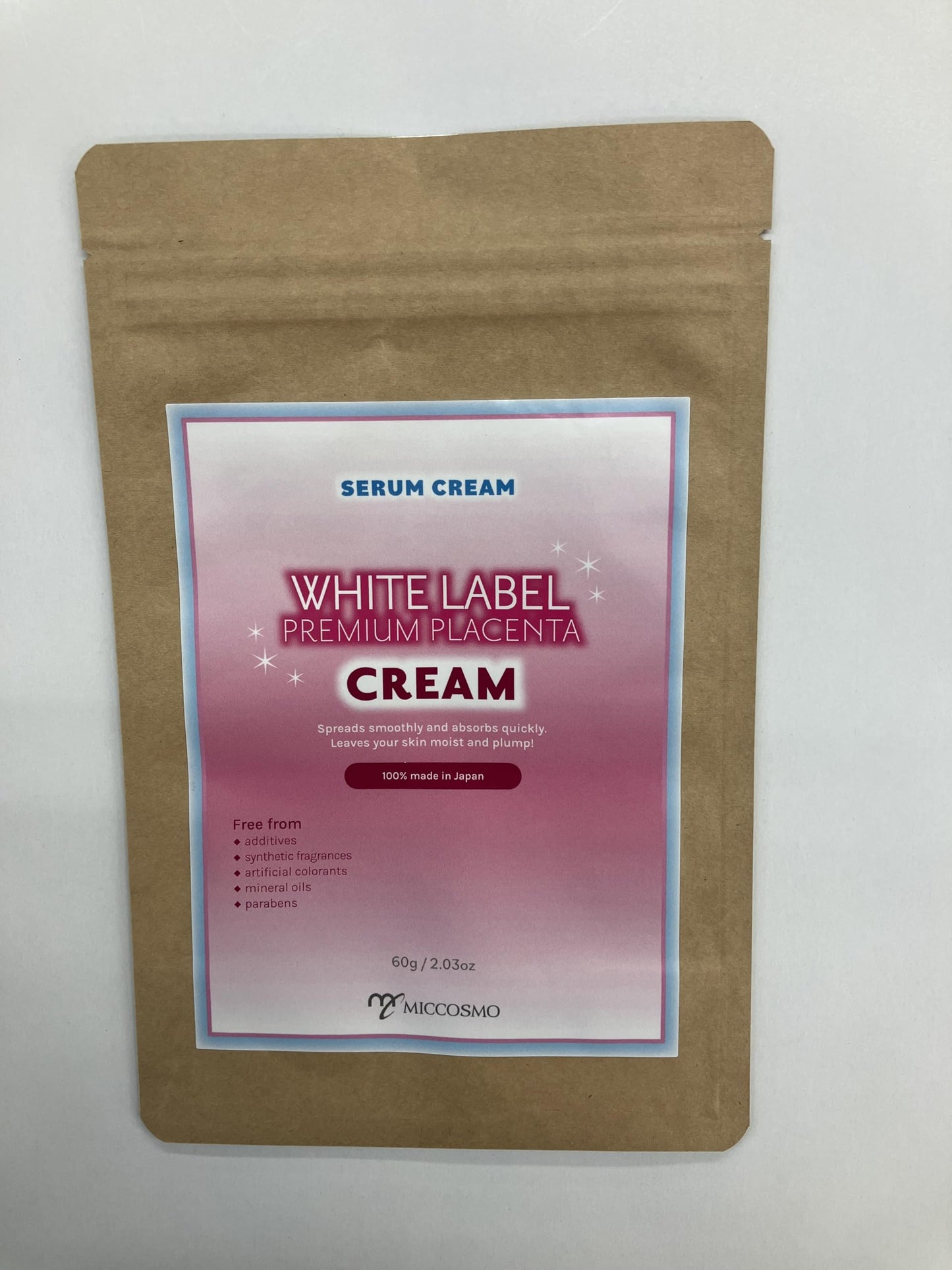 ホワイトラベル White Label Premium Placenta Cream 60g Gel Face Moisturizer