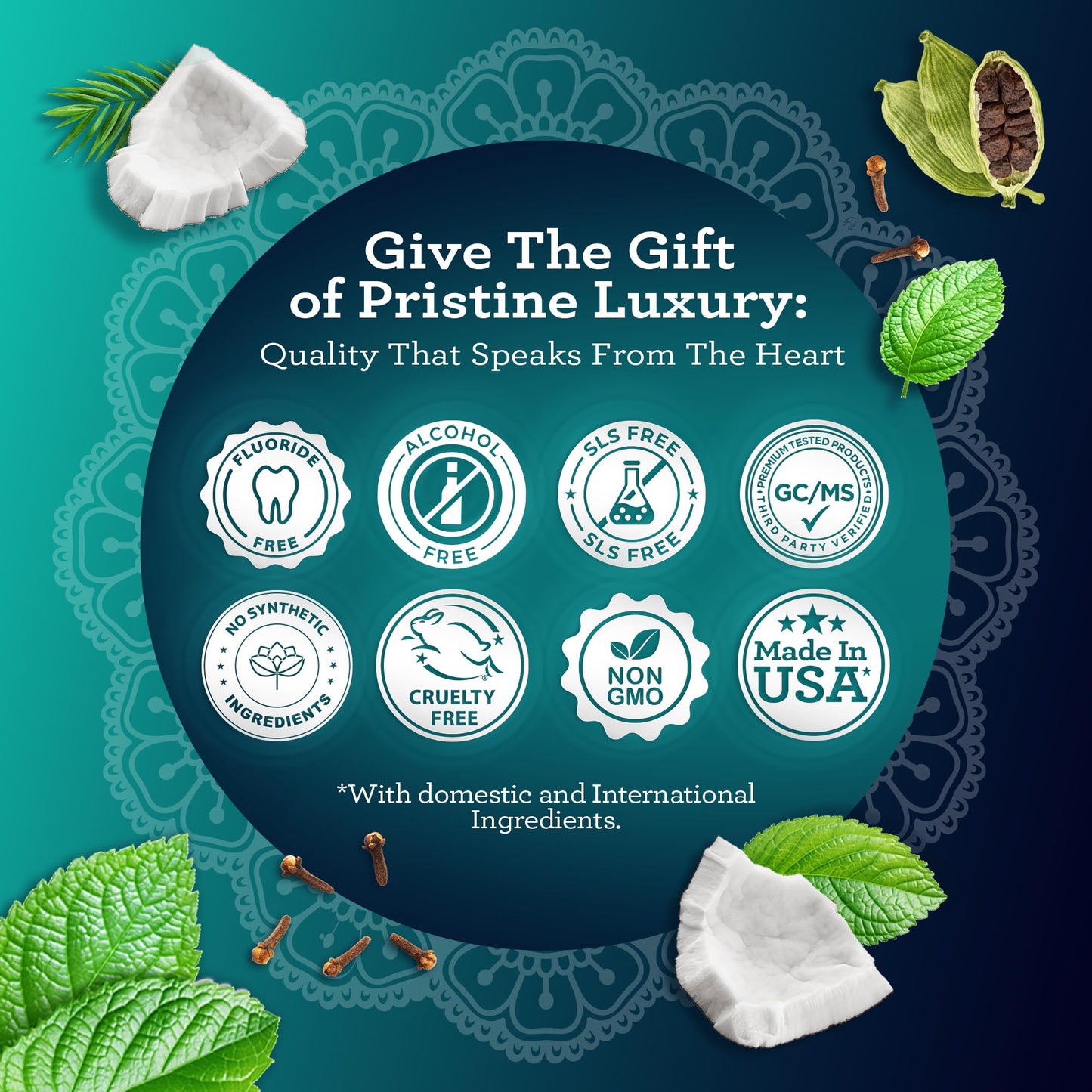 GuruNanda Ultimate Happy Gums Duo, with Alcohol & Flouride-Free Cocomint & Ashwagandha Oil Pulling, Ayurvedic Oral Care for Happy Gums & Fresher Breath