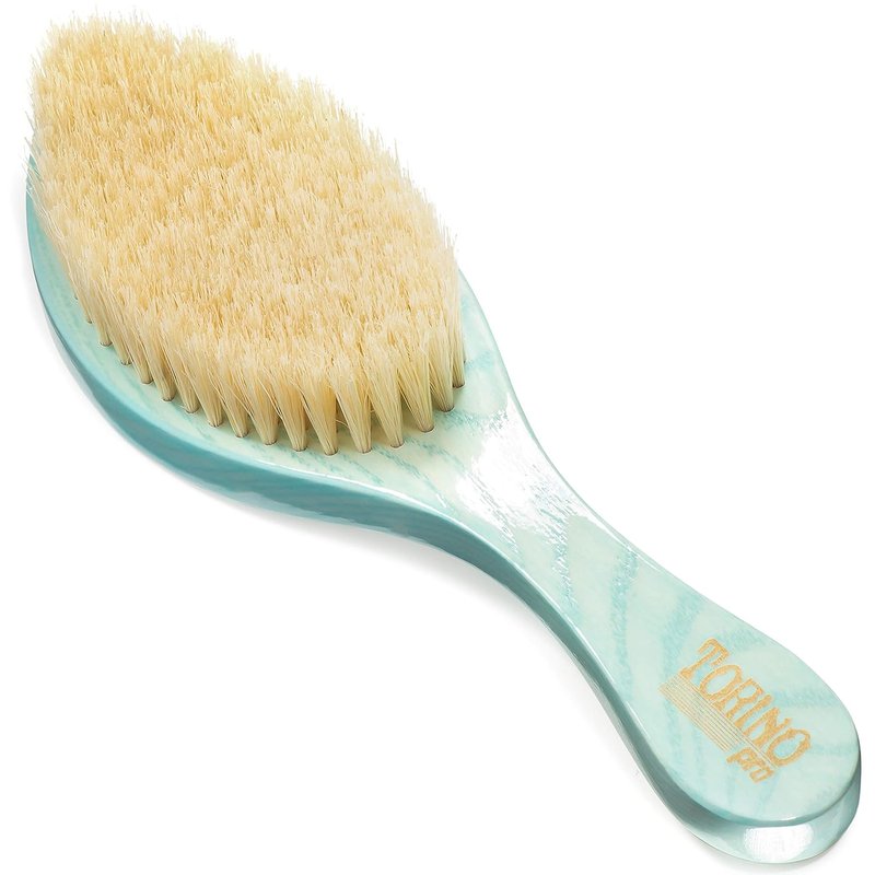 Torino Pro Wave Brushes - Soft Curved Hair Brush #1950 for 360 Waves | Extra Long Boar Bristles
