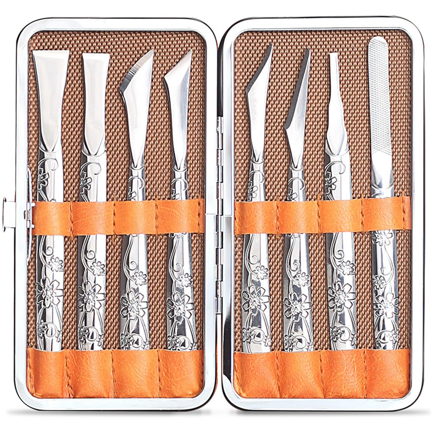 Exfoliating Ingrown Toenail Removal Pedicure Knife,Decorative Foot Knives for Ingrown Callus Shaver Feet Nail Correction Pliers Scissors Corn Remover With Storage Bag (3)