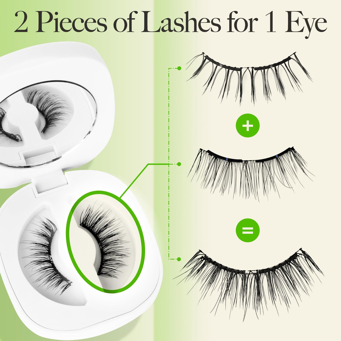 LASHVIEW Upgrade Soft Magnetic Eyelashes with Applicator, Reusable Magnetic Lashes Natural Look, No Glue Needed, Windproof & Waterproof for All-Day Comfort (L01)