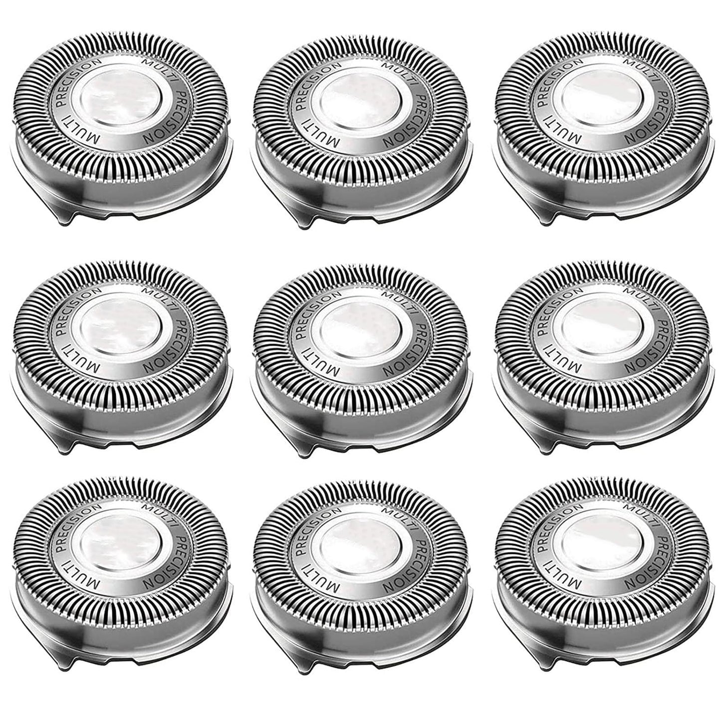 SH50/52 Replacement Heads Fit for Series 5000 Electric Shaver, Replacement Blades Head Fit for Series 5000 (S5xxx), ATXX (S5xxx), PTXX (PT8xx, PT7xx), 9-Pack with Brush