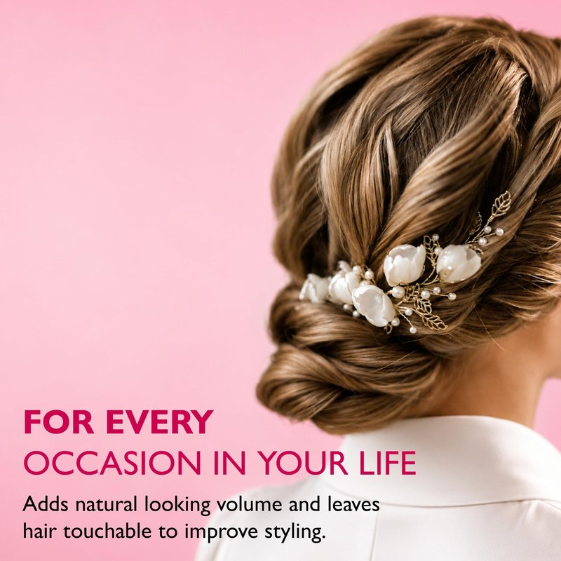 12 Benefits Flexible Hold Hairspray – Brushable, Buildable Volume Spray, Lightweight No Crunch Finish, Humidity Resistant Long Lasting Hair Spray for Natural Movement
