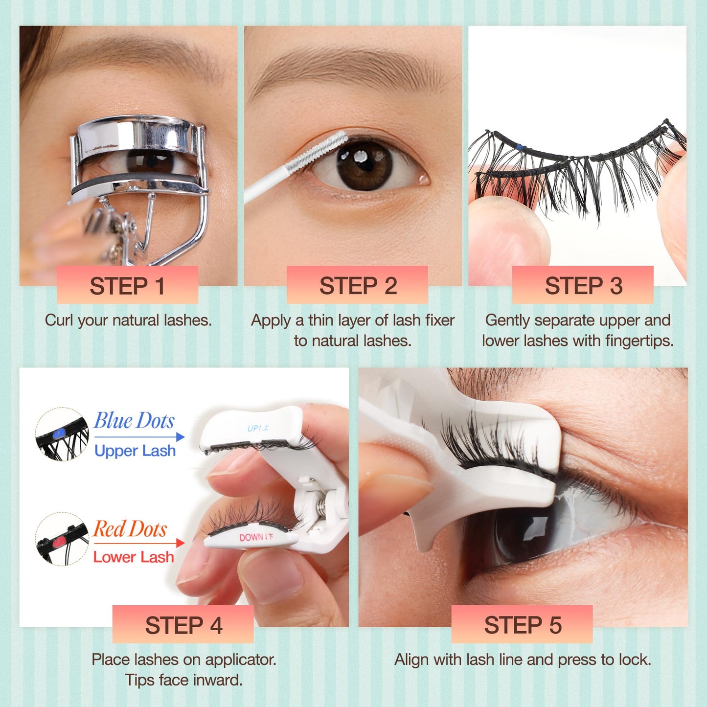 LASHVIEW Upgrade Magnetic Eyelashes with Applicator, Reusable Soft Magnetic Lashes Natural Look with 0.17mm Ultra-Thin Magnets No Glue Needed Easy to Wear and Remove-N24