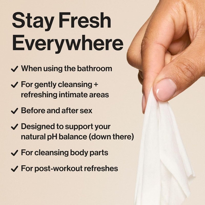 Hypoallergenic Flushable Wipes for Sensitive Skin - Tropical Leaves | 42 Count