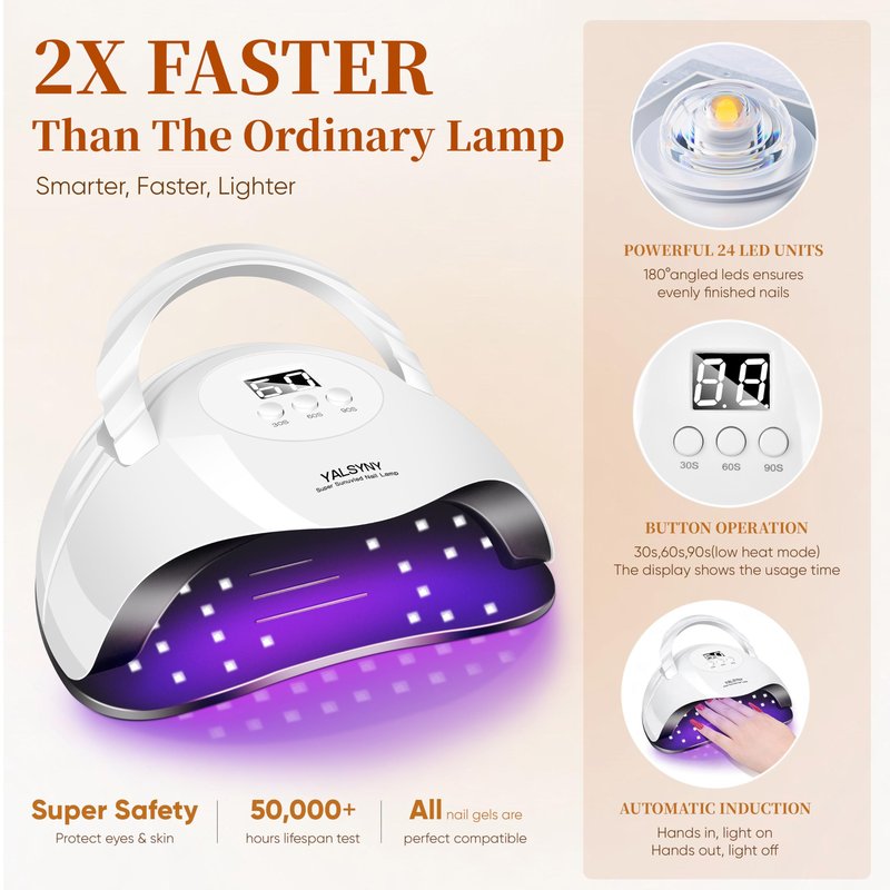 YALSYNY NAIL POLISH KIT with U V Lamp and Drill Starter Kit 36 Colors Gel Nail Polish Nail Art Gel Manicure Kit