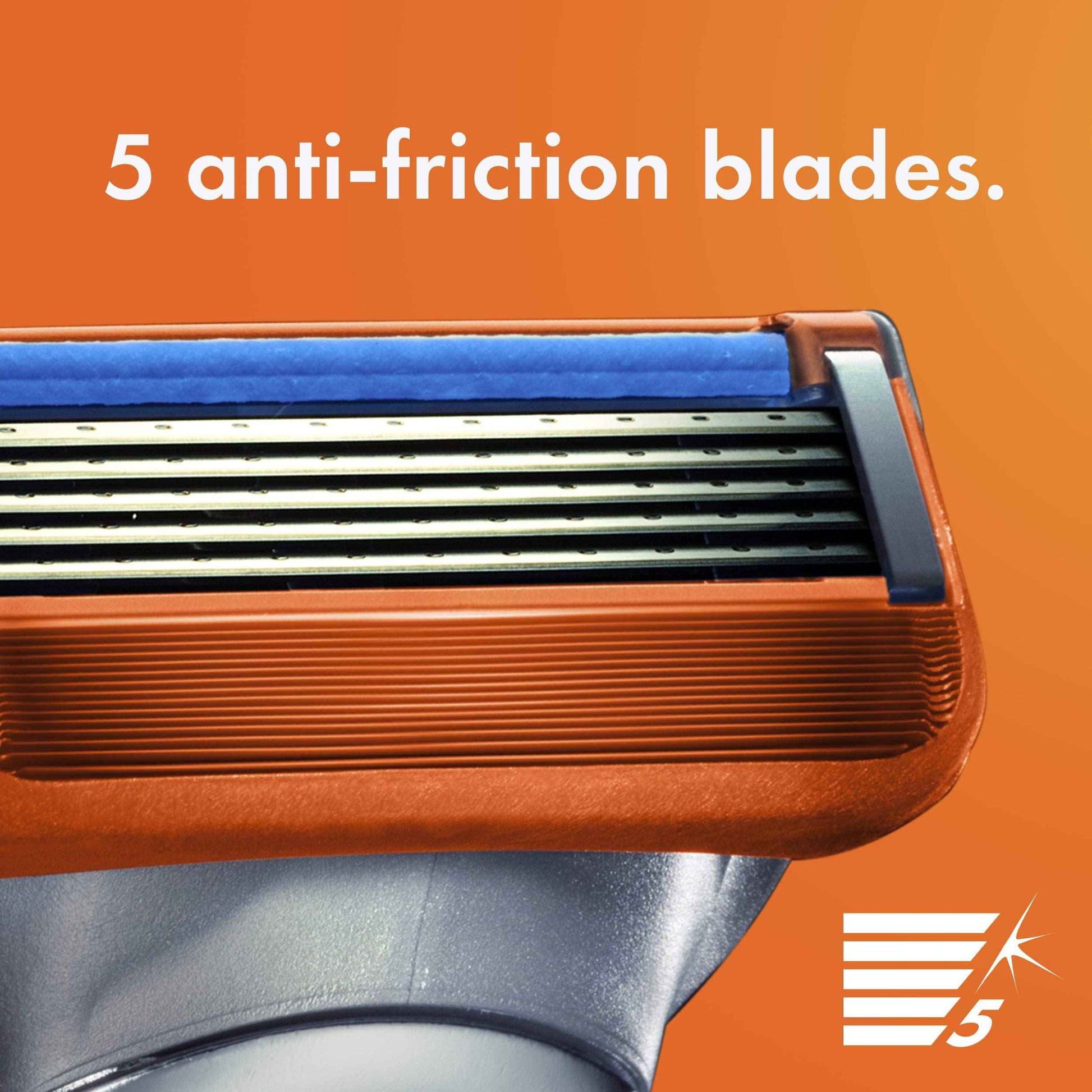 Gillette Fusion5 Men’s Razor Handle + 1 Blade Refill (Pack of 2)