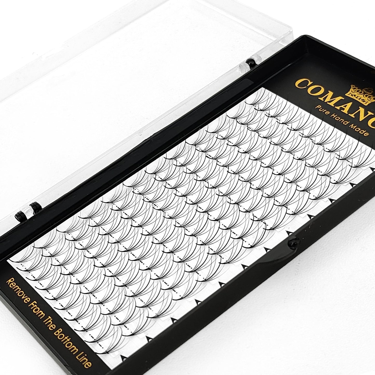 CoMango Wispy Premade Fans Eyelash Extensions 5D 7D 9D Spikes Lash Fans C/D Curly Pointy Stem Volume Lashes Extensions 0.07mm Thin Base Handmade Lash Extensions (black, 120fans-9D-C-Mix8-15mm)
