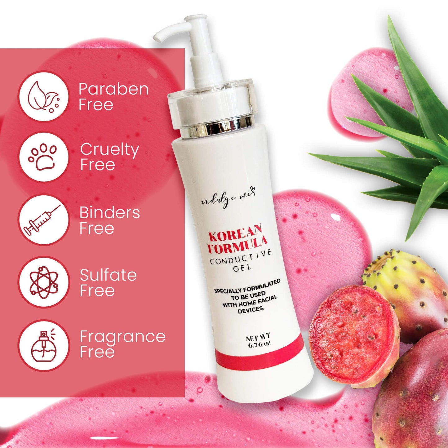 Conductive Gel – Collagen, Ceramide and Hyaluronic Acid, This Gel Primer works as a Face Mask too, Nutrient Dense Ingredients, Many Extracts Imported from Korea. Perfect for Your Microcurrent Device