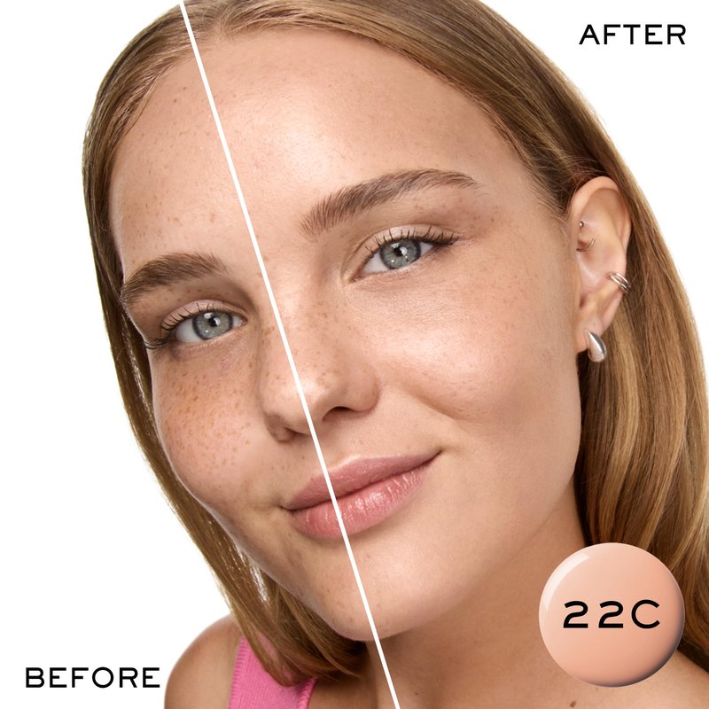 Lancôme Idôle 3 Serum Supertint Skin Tint - Dewy, Even tone with Niacinamide and Hyaluronic Acid for 24HR - Sheer to Buildable Coverage - Shade 22C