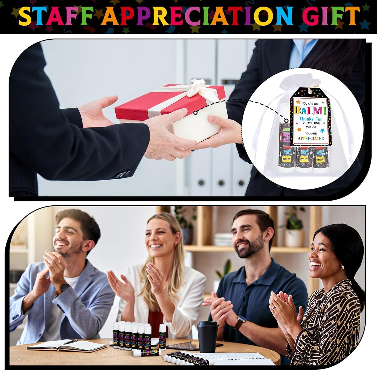 Siifert 50 Pack Lip Balm Gift Set - Perfect Teacher & Employee Appreciation | Bulk Thank You Gifts for Staff, Coworkers, Nurses, Mothers