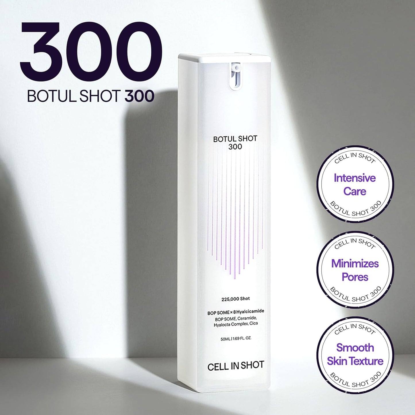 Korean Microneedling Skin Booster - BOTUL Shot 300 with Centella Asiatica & Hyaluronic Acid | 1.69 fl. oz (50 ml)