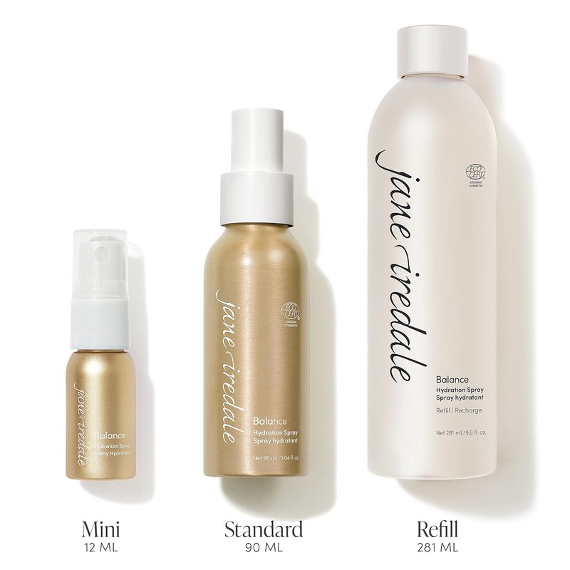 Balance Hydration Spray - Natural Moisture-Locking Facial Mist for Toning Skin & Setting Makeup | Vegan & Gluten-Free