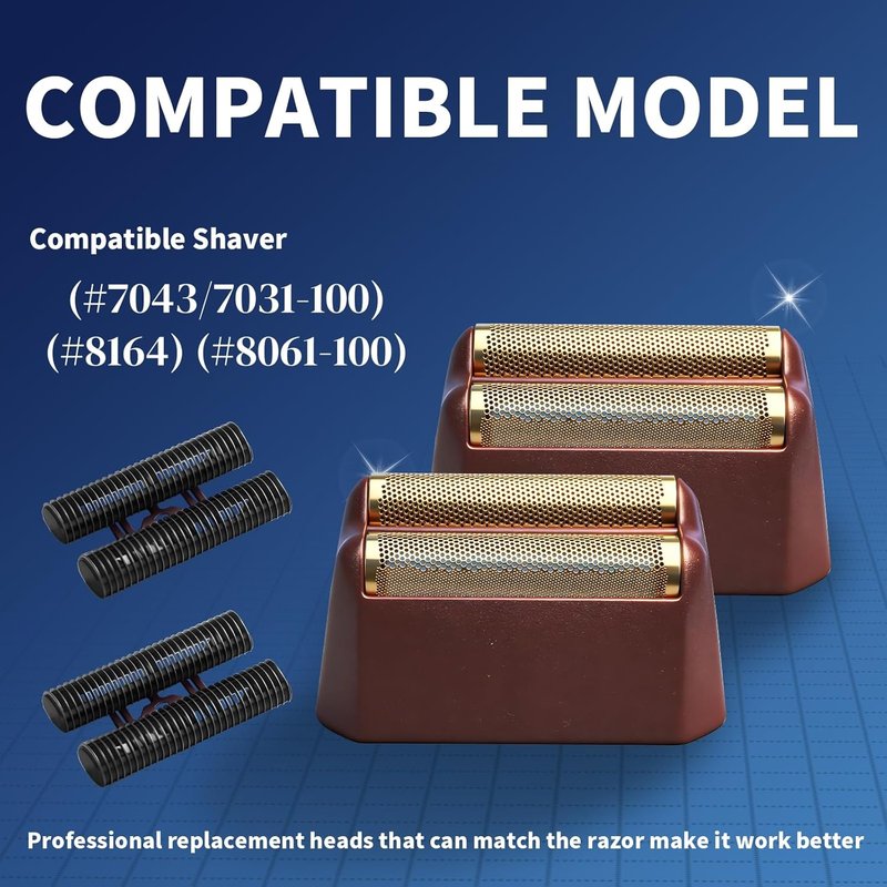 Professional 5 Star Series Finale Shaver Replacement Foil & Cutter | Compatible with Wahl 7031-100, 7043-100 - Super Close Shaving