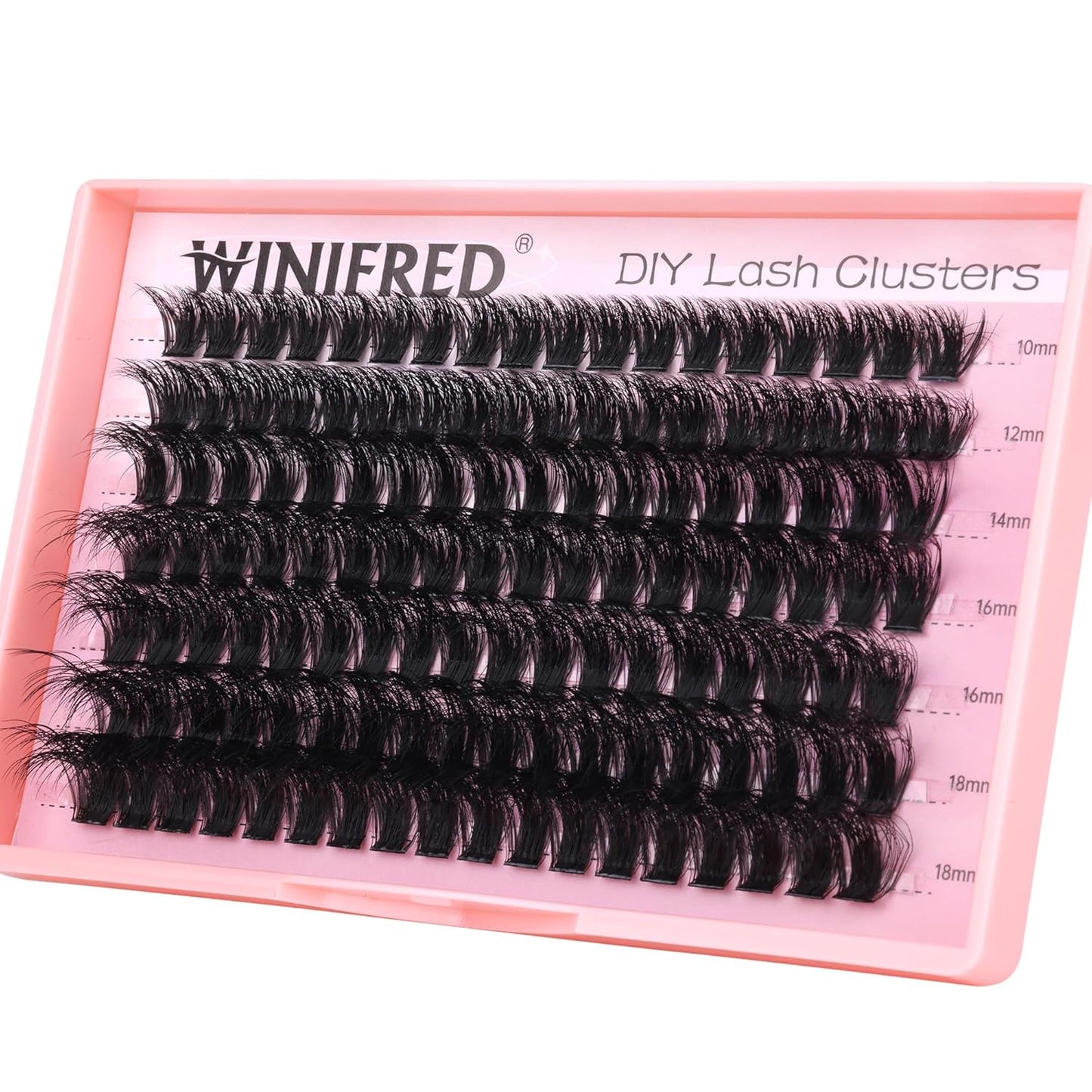 Winifred Bottom Lash Clusters Thick Volume Lower Lash Extension DIY Individual Lashes Bottom Clusters Lashes for Cluster Eyelash Extensions (168pcs)