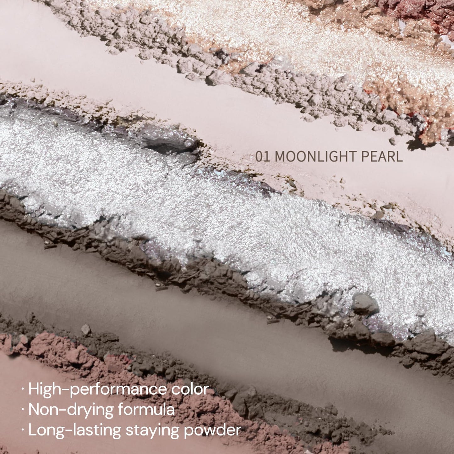 Flower Knows Shell's Jewel 6-Color Makeup Palette,Cool Pink Taupe
