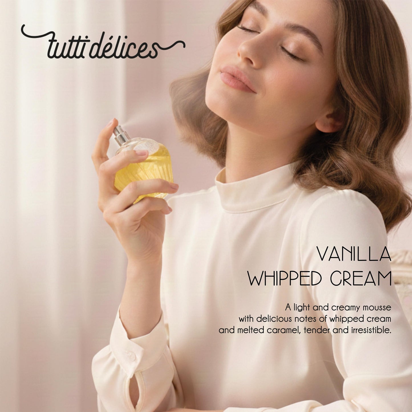 TUTTI DELICES Vanille Chantilly Perfume, Sweet Eau de Toilette, 50ml