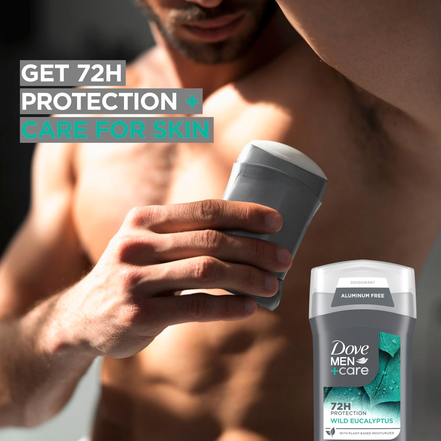 DOVE MEN + CARE Aluminum Free 3 Pack Wild Eucalyptus Deodorant for Men 3 oz