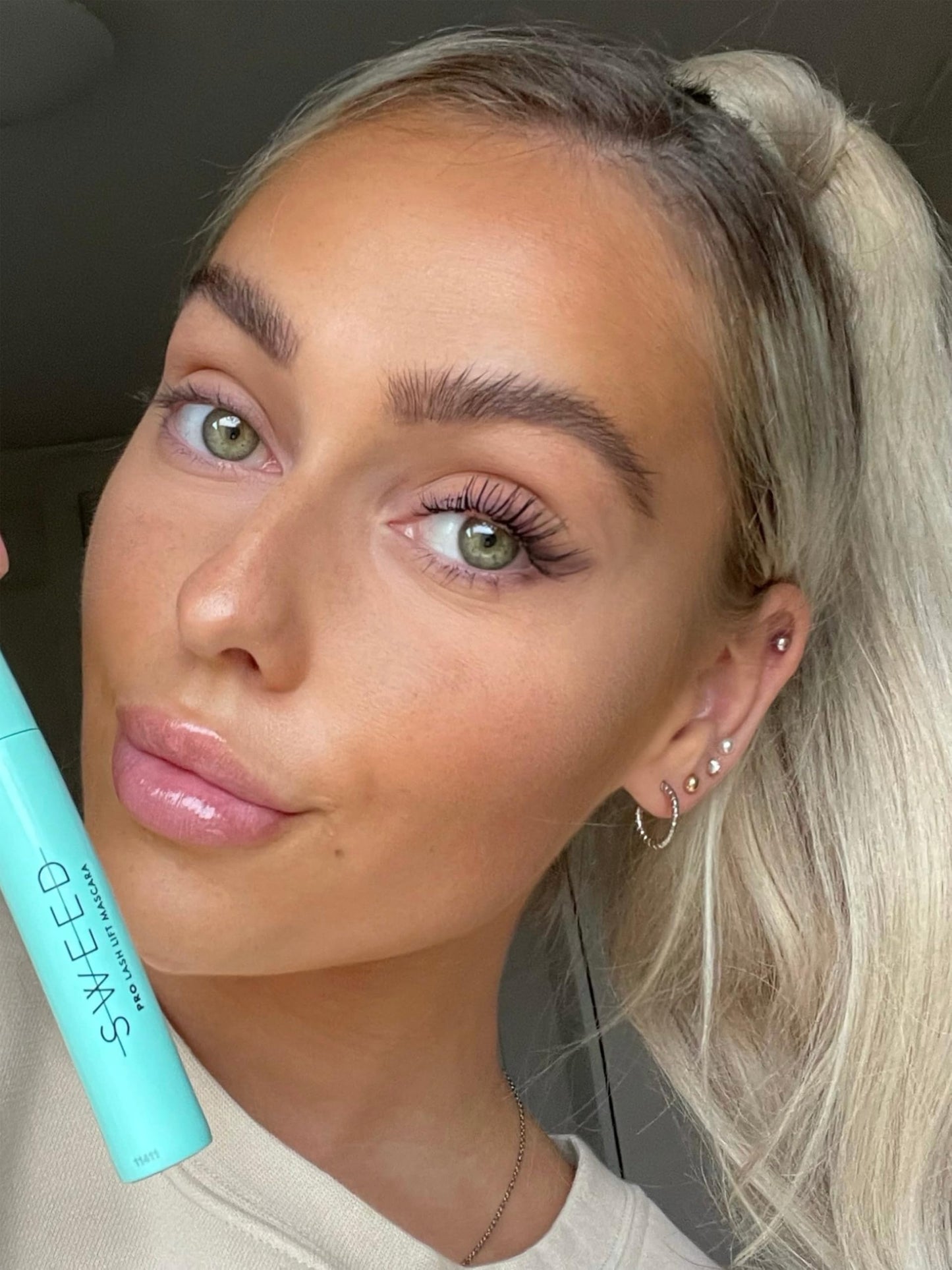 SWEED - Lash Lift Mascara | Lightweight, Flake-Free, Smudge-Proof | Vitamin B5 | Vegan, Cruelty-Free, Clean Beauty (Dark Brown, 0.27 oz | 8 ml)