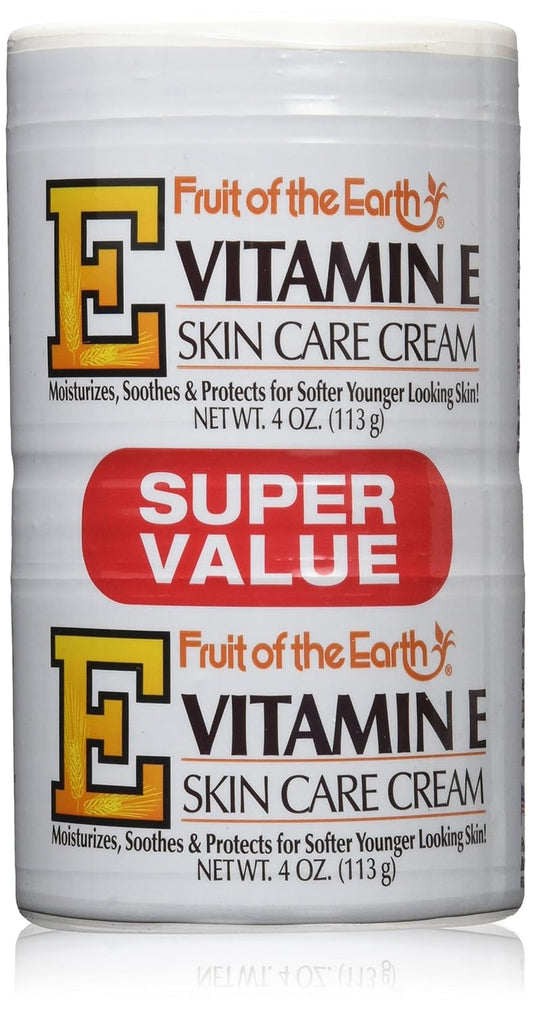 Fruit Of The Earth Bogo Cream Vitamin-E 4 Ounce Jar (113g)