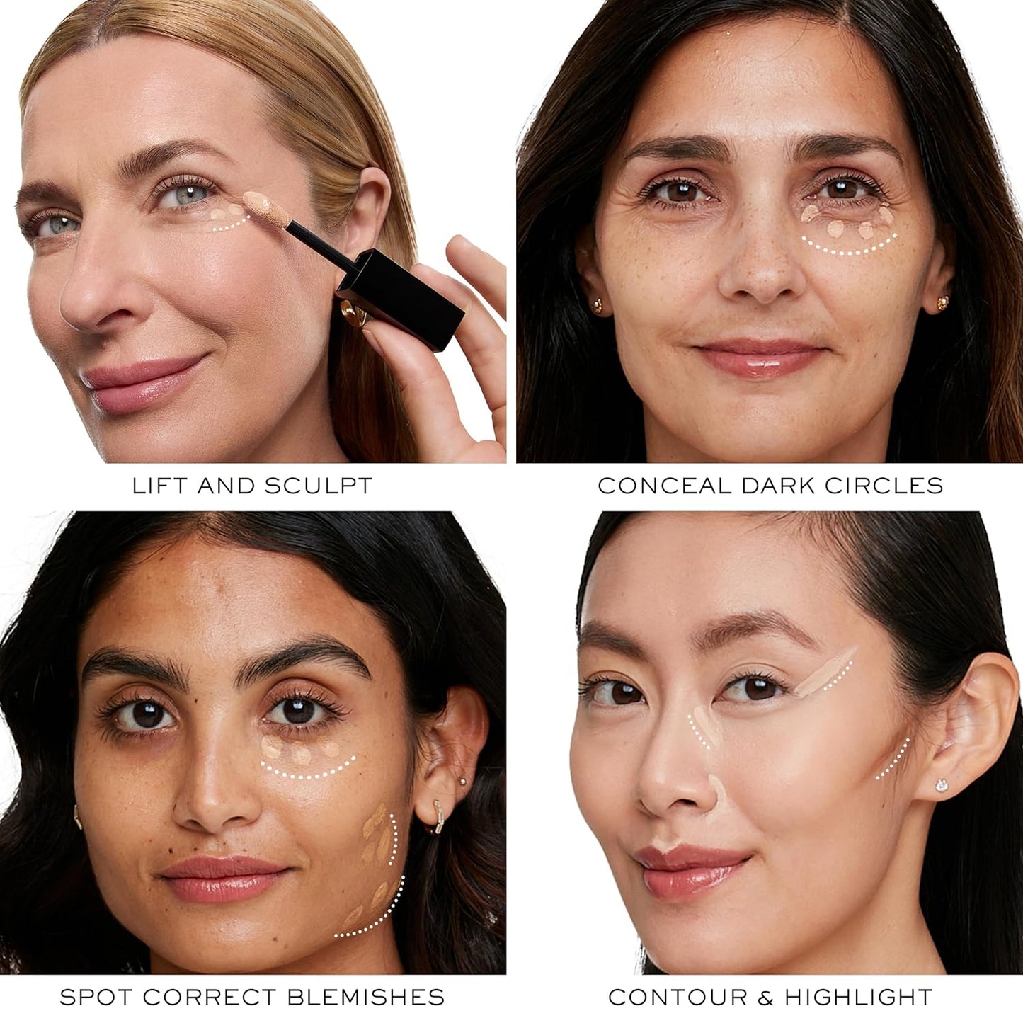 Lancôme Full Coverage Concealer - Lightweight Natural Matte Finish | 24-Hour Wear