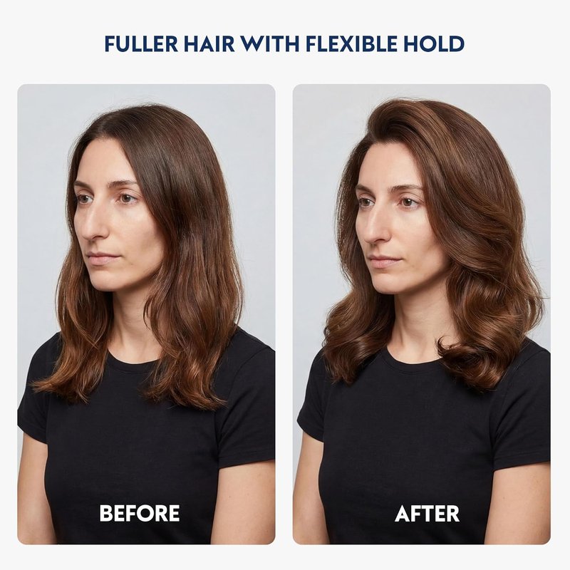 Strong Hold Volumizing Mousse for Fine Hair - Fragrance-Free, Lightweight Styling Foam for Curly Hair | Hypoallergenic, Alcohol-Free, 6.8 oz