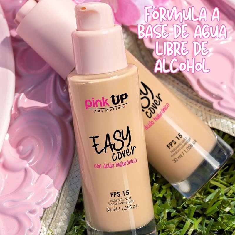 Pink Up Liquid Makeup - Medium Coverage Foundation with SPF 15 | Lightweight, Water-Based, Cinnamon Shade
