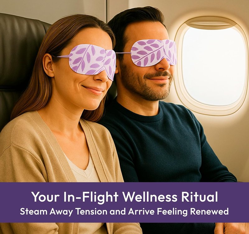 Steam Eye Mask - Lavender Self-Heating Compress for Dry Eyes & Puffiness Relief | 16 Pack