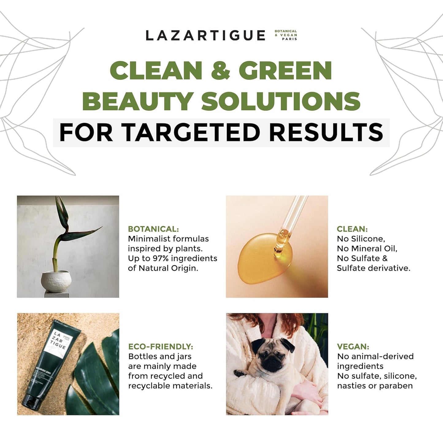 Lazartigue Volumize Shampoo - Rice Protein Formula for Body & Shine | Vegan, Sulfate & Silicone Free, 8.4 Fl Oz
