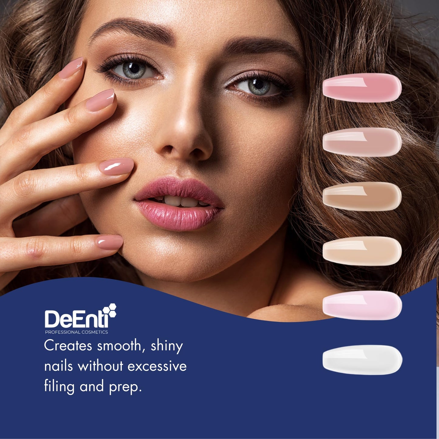 DeEnti Acrylic Nail Powder - 4oz Dark Nude|Professional Grade, Bubble-Free Acrylic Powder for Nails | Long-Lasting, Chip-Resistant Nail Acrylic Powder for Carving, Extensions & Fake Nails