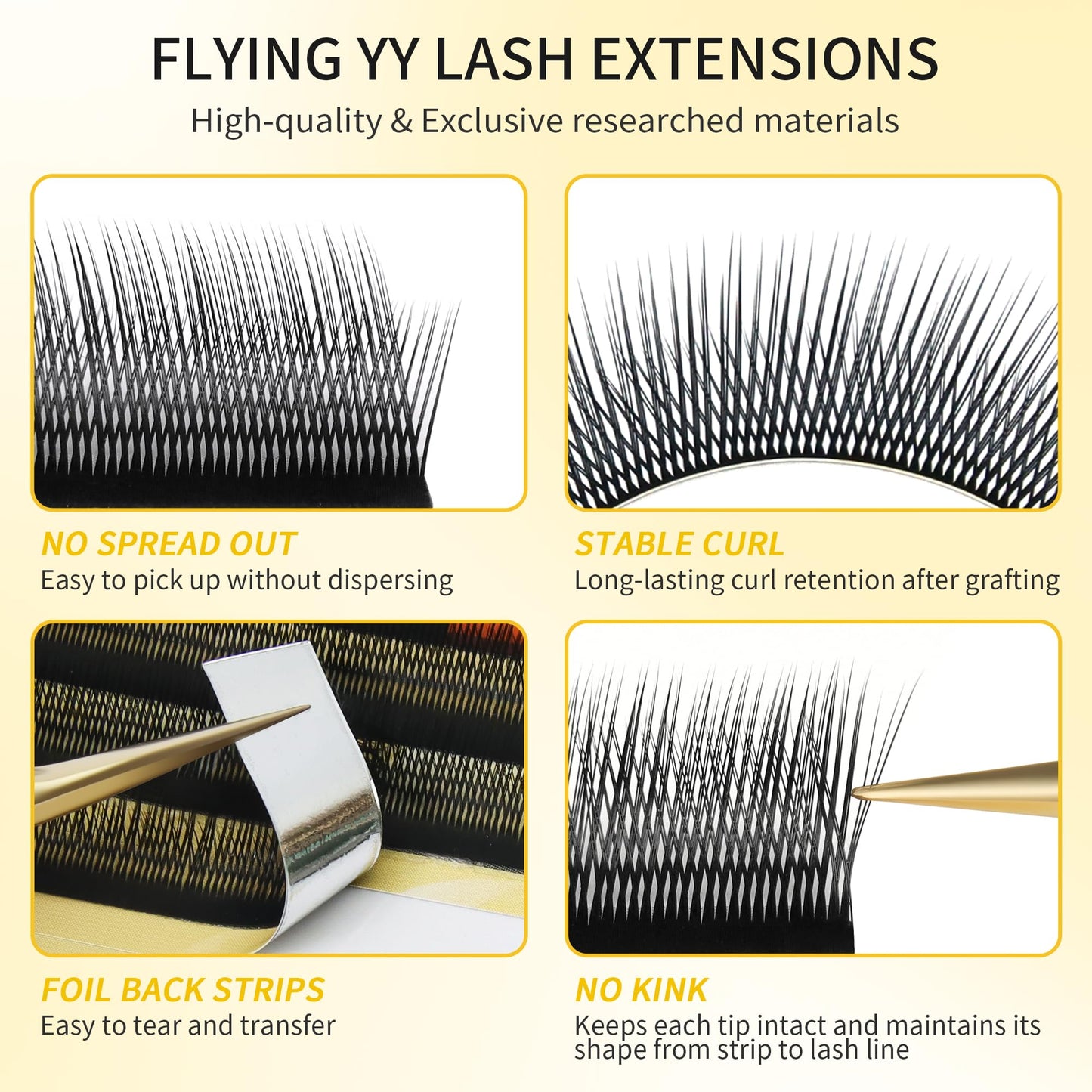 GLAMLASH YY Lash Extension 0.07C Curl 9-14mm Mix