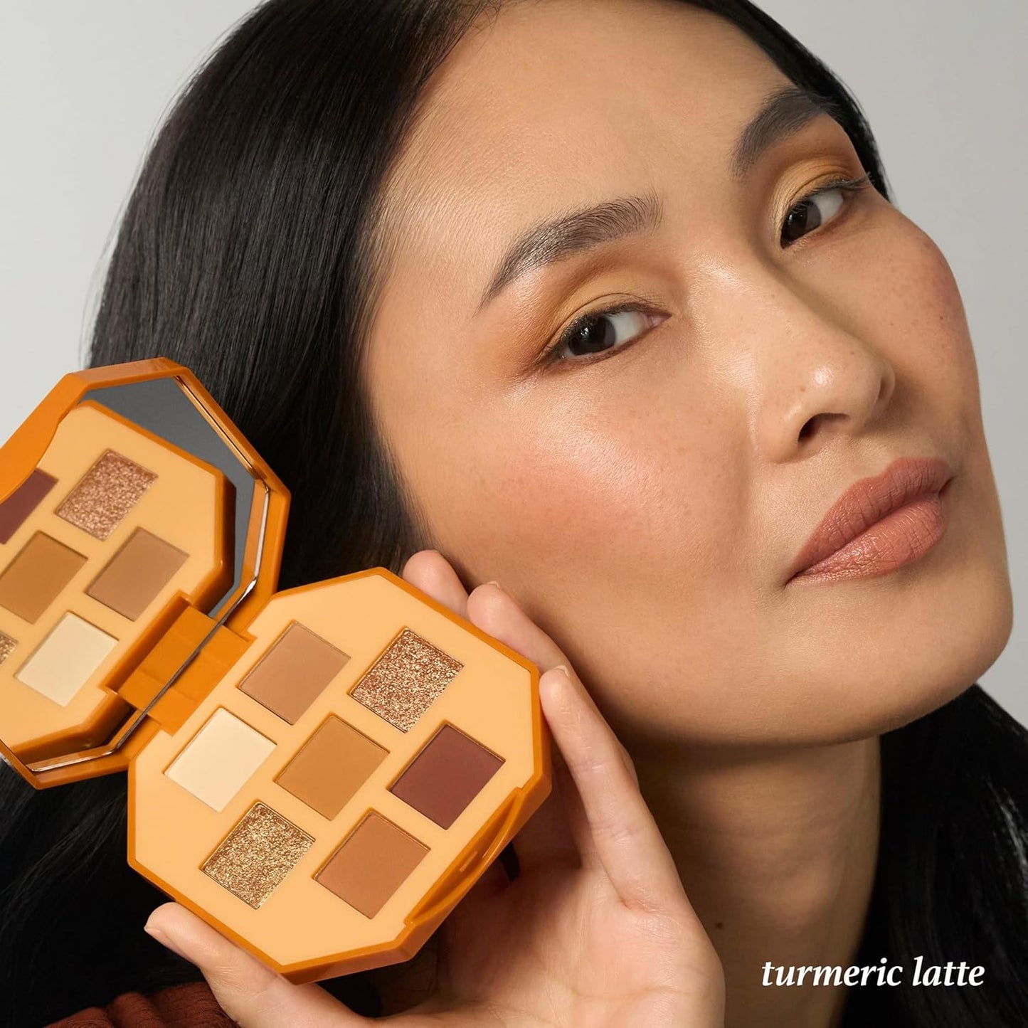 Julep Eyeshadow 101 Pro Powder Palette - Turmeric Latte | 7 Blendable Matte & Shimmer Shades for Travel