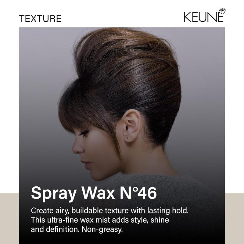 KEUNE Style Spray Wax - Buildable Hair Texture & Natural Shine | 6.1 Fl Oz