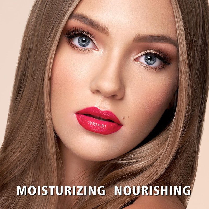 MAKI YIKA Moisture Red Lipstick for Women Hydrate Tinted Lip Balm for Mother's Day Dry Cracked Lips Sheer Lipstick Lip Tinted Glossy Finish,MA066 Raspberry