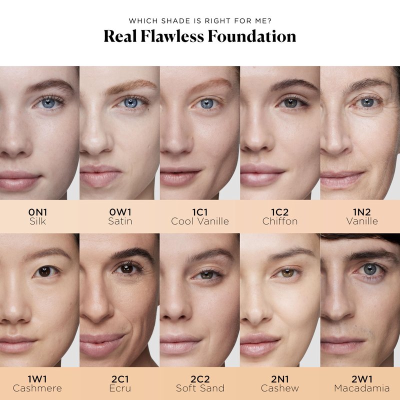 Laura Mercier Real Flawless Weightless Perfecting Waterproof Liquid Foundation: Medium-Buildable Coverage, 12 HR Fade-Proof Wear, Natural Finish, Hydrating, Long Lasting, Non-Comedogenic, Silk